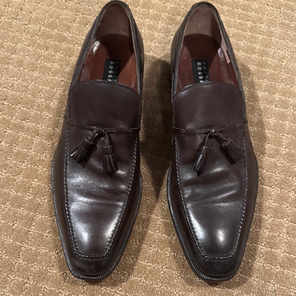 Fratelli Rossetti Brown Leather Loafers Slip-Ons